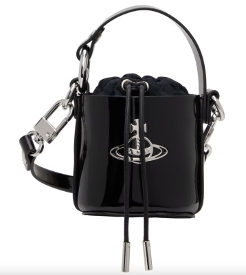 降价！Vivienne Westwood 西太后 Mini Daisy 黑色漆皮水桶包<br />       4.4折 $211（约1519元）