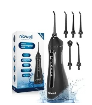 白菜价！Nicwell 便携水牙线 附5个喷嘴<br />       2.3折 $6.91（约49元）