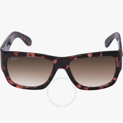 RAY-BAN Nomad Fleck 浅棕色渐变方形男女通用墨镜<br />       2.8折 $55.99（约405元）