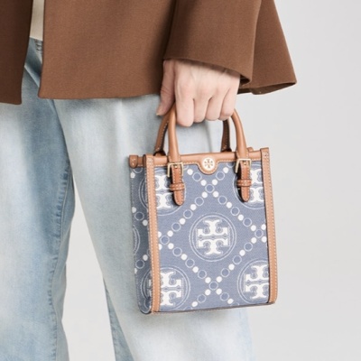 Tory Burch 汤丽柏琦 Monogram 牛仔迷你包<br />       4.5折 $147.6