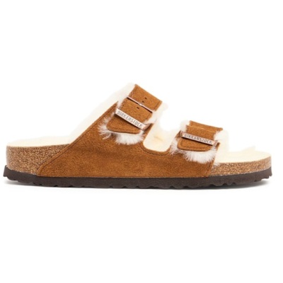 【爆款单品】BIRKENSTOCK Arizona 剪羊毛麂皮凉鞋<br />       6折 €84（约607元）