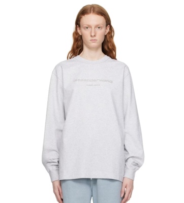 Alexander Wang  Gray GlitterT恤<br />       5.4折 $267（约1947元）