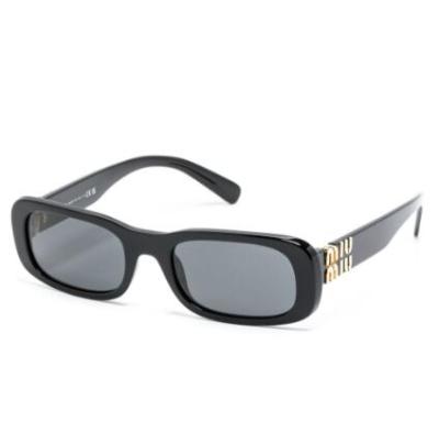 Miu Miu 黑色 Miu Glimpse 字母墨镜<br />       7.6折 ￥2037