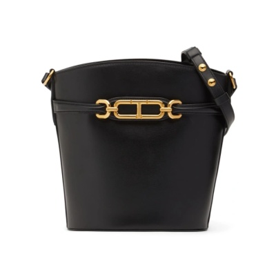 Tom Ford 中号盒形皮革水桶包<br />       3.7折 €1080.75（约8164.74元）