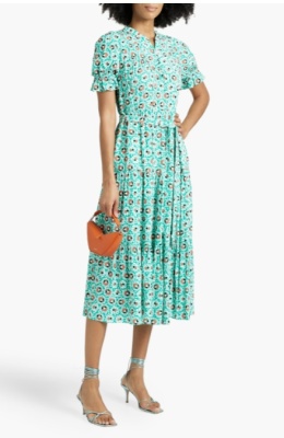 DVF Kramer 层叠印花绉纱中长连衣裙<br />&nbsp;&nbsp;&nbsp;&nbsp;&nbsp;&nbsp;&nbsp;1.5折&nbsp;$84（约606.82元）