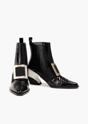 Roger Vivier  赵露思同款方扣短靴<br />       2.6折 $357.12（约2572.69元）