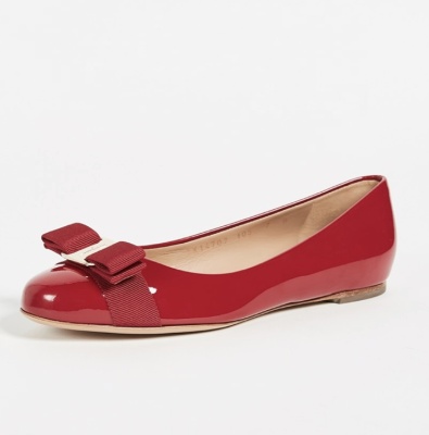 FERRAGAMO Varina 蝴蝶结鞋<br />       4.5折 $351（约2527.55元）