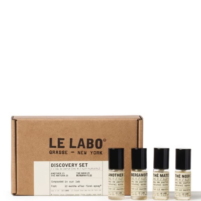 送£10礼卡！Le Labo 香氛尝鲜套装 4x5ml<br />       8.5折 £59.5（约582.21元）