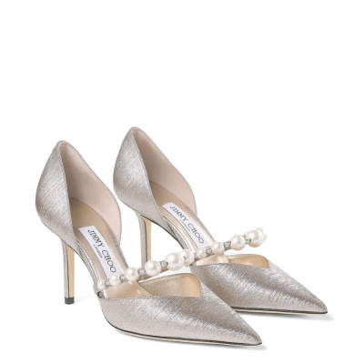 Jimmy Choo 银色珍珠高跟鞋<br />       6.3折 ¥5006