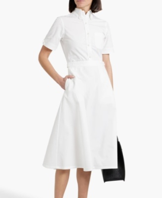 THOM BROWNE 棉府绸中长衬衫裙<br />       4.5折 $626（约4508.14元）