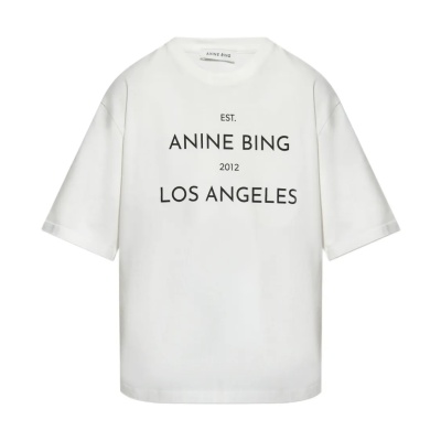 ANINE BING logo印花T恤<br />       ¥857