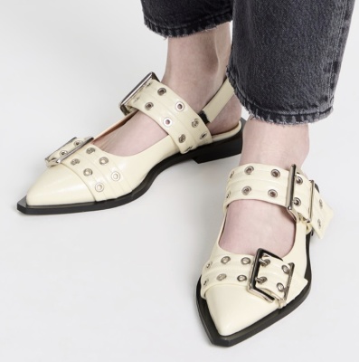 Ganni Chucky 玛丽珍鞋<br />       4.2折 $178.5（约1284.93元）