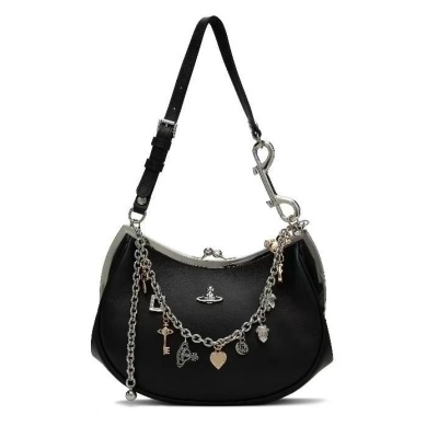Vivienne Westwood 西太后黑色链条腋下包<br />       8.2折 $722（约5191.18元）