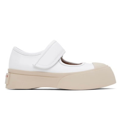 Marni 白色玛丽珍鞋<br />       4折 $350（约2514.23元）