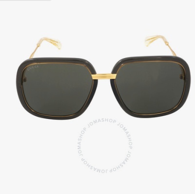 Gucci 灰色方形女士太阳镜<br />       3.5折 $199.99（约1436.43元）