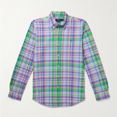 POLO RALPH LAUREN 拉夫劳伦格纹衬衫<br />       4.3折 £53.55（约526.19元）