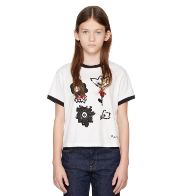 Marni  Kids White Sequinned 大童T恤<br />       5.1折 $79（约568.37元）