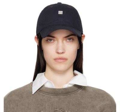Acne Studios 海军蓝 Stud Logo 棒球帽<br />       7.9折 $142（约1021.83元）