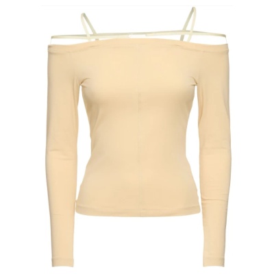 Jennie 同款！Jacquemus Le Tshirt Sierra棉质平纹针织上衣<br />       4.8折 €70（约591.88元）