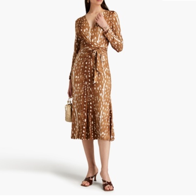 DVF Marsha 垂坠印花针织中长连衣裙<br />       6折 $215（约1541.98元）