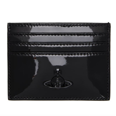 Vivienne Westwood 西太后黑色浮雕土星卡包<br />       3.5折 $53（约380.12元）