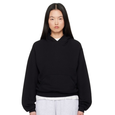SKIMS 黑色 Cotton Fleece Classic 连帽衫<br />       6.7折 $50（约359.28元）