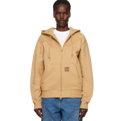 Carhartt Work In Progress 卡哈特棕色拉链卫衣<br />       3.5折 $67（约481.93元）