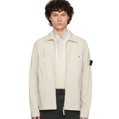 中站含税！Stone Island 米色 Mil-Spec Stretch Ripstop-TC 夹克<br />       4.8折 $266（约1918.26元）