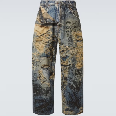 ACNE STUDIOS 2023 错视阔腿牛仔裤<br />       5.4折 €340.2（约2806.41元）