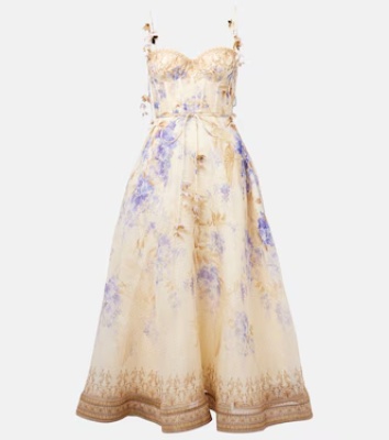 孟子义同款！Zimmermann Dawning 野餐风吊带连衣裙<br />       6.4折 €1049.6（约8828.08元）