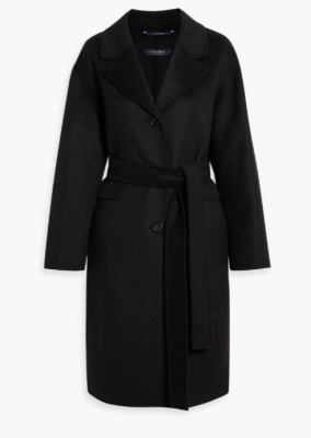 MAX MARA James 配腰带羊毛羊绒混纺毛毡外套<br />       5折 $1345（约9643.65元）