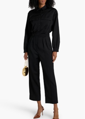 MAX MARA Ragusa 羊毛斜纹布连身裤<br />       4折 $636（约4560.12元）