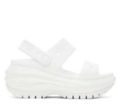 Crocs Mega Crush 白色凉鞋<br />       4.1折 $29（约207.1元）