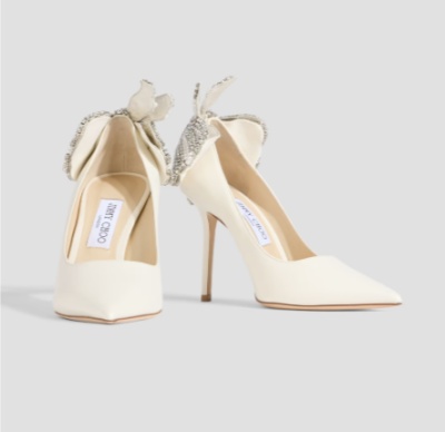 Jimmy Choo Love 100 系列蝴蝶结装饰皮质浅口女鞋<br />       5折 $788（约5629.16元）