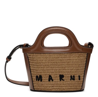 MARNI Tropicalia Micro 驼色草编包<br />       5.1折 $383(约2736.88元)