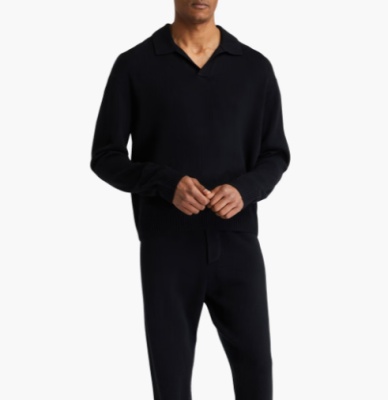 FRAME 羊毛真丝混纺Polo衫<br />       4折 $180(约1285.83元)