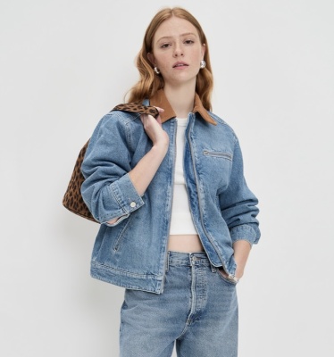 Reformation Harrison 牛仔夹克<br />       4.5折 $111.6（约794.19元）