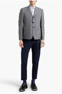 Thom Browne 条纹羊毛泡泡纱西装外套<br />       3.4折 $658.5（约4692.34元）