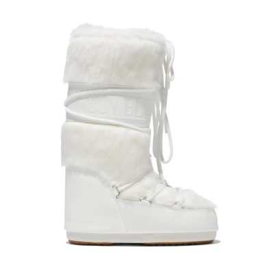 MOON BOOT 白色毛毛高筒靴<br />       9折 ¥2043.9