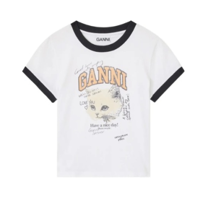 GANNI Kitty 印花滚边上衣<br />&nbsp;&nbsp;&nbsp;&nbsp;&nbsp;&nbsp;&nbsp;4.5折&nbsp;¥554.4