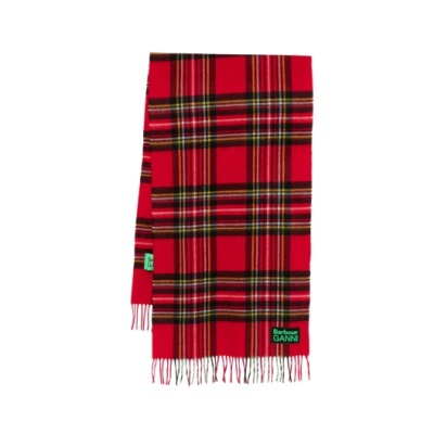 Barbour x Ganni 红色格纹流苏围巾<br />&nbsp;&nbsp;&nbsp;&nbsp;&nbsp;&nbsp;&nbsp;9折&nbsp;¥1125.9