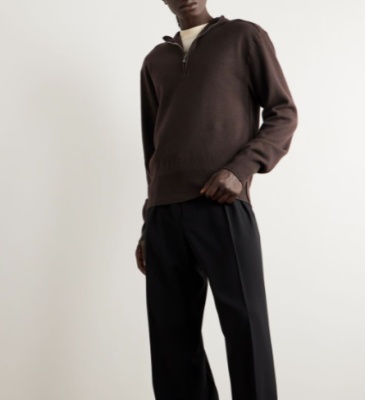 BURBERRY 羊毛半拉链连帽衫<br />&nbsp;&nbsp;&nbsp;&nbsp;&nbsp;&nbsp;&nbsp;4折&nbsp;$540（约3781.57元）