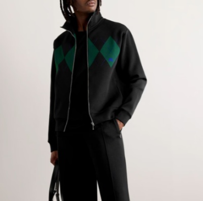BURBERRY 菱形提花针织拉链运动夹克<br />&nbsp;&nbsp;&nbsp;&nbsp;&nbsp;&nbsp;&nbsp;3.5折&nbsp;$627（约4390.82元）