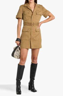 FRAME 棉混纺斜纹布迷你连衣裙<br />&nbsp;&nbsp;&nbsp;&nbsp;&nbsp;&nbsp;&nbsp;3.5折&nbsp;$175（约1225.84元）