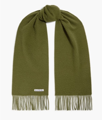 Acne Studios  羊毛拉绒围巾<br />&nbsp;&nbsp;&nbsp;&nbsp;&nbsp;&nbsp;&nbsp;3.6折&nbsp;$93.6（约656.27元）