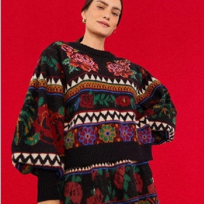 THE OUTNET 美站：Farm Rio 秋冬热带风特惠 牛仔迷你裙$90<br />&nbsp;&nbsp;&nbsp;&nbsp;&nbsp;&nbsp;&nbsp;低至5折