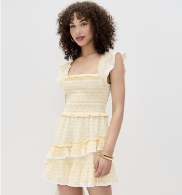 LoveShackFancy Aline 连衣裙<br />&nbsp;&nbsp;&nbsp;&nbsp;&nbsp;&nbsp;&nbsp;3折&nbsp;$109.5（约764.79元）