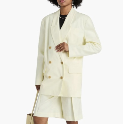 ZIMMERMANN 双排扣廓形西装<br />&nbsp;&nbsp;&nbsp;&nbsp;&nbsp;&nbsp;&nbsp;2.1折&nbsp;$241.5（约1665.6元）