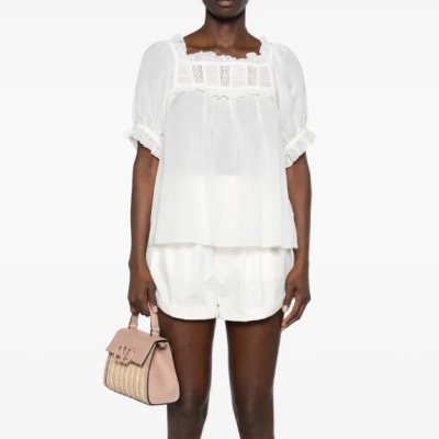 满额9折 DOEN 蕾丝细节泡泡袖罩衫<br />&nbsp;&nbsp;&nbsp;&nbsp;&nbsp;&nbsp;&nbsp;9折&nbsp;¥918.9