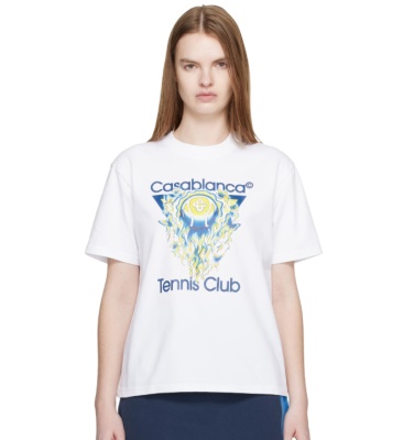 CASABLANCA  白色网球俱乐部短袖T恤<br />&nbsp;&nbsp;&nbsp;&nbsp;&nbsp;&nbsp;&nbsp;8.5折&nbsp;$216.75（约1501.88元）